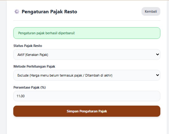 Pengaturan Toko